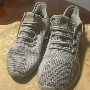 Adidas Light Gray Knit Sneakers
